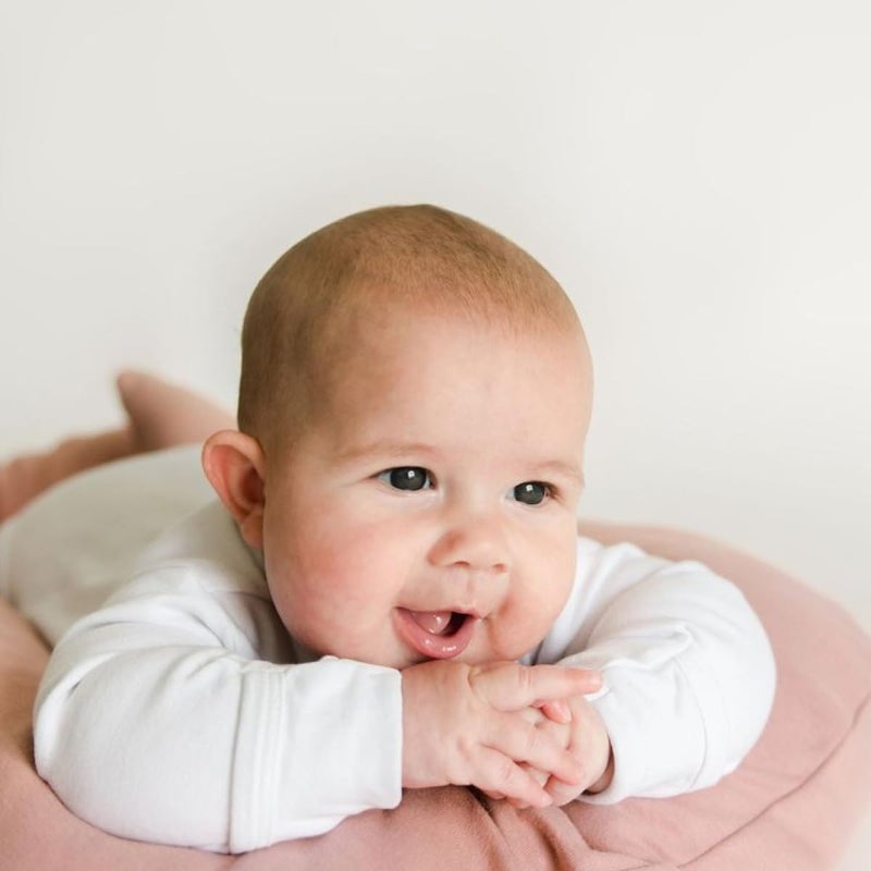 CooCooBaby Infant Lounger, Baby Nest Cover for Baby Girls & Boys, Newborn Essentials for Baby 0-12 Months, 100% Cotton Breathable (Mistyrose) - Image 2